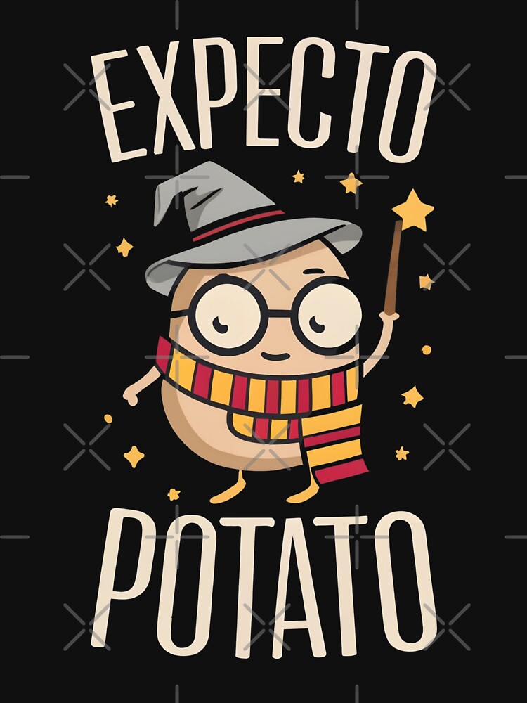 Expecto Potato - Wizard Funny by Fenay Designs