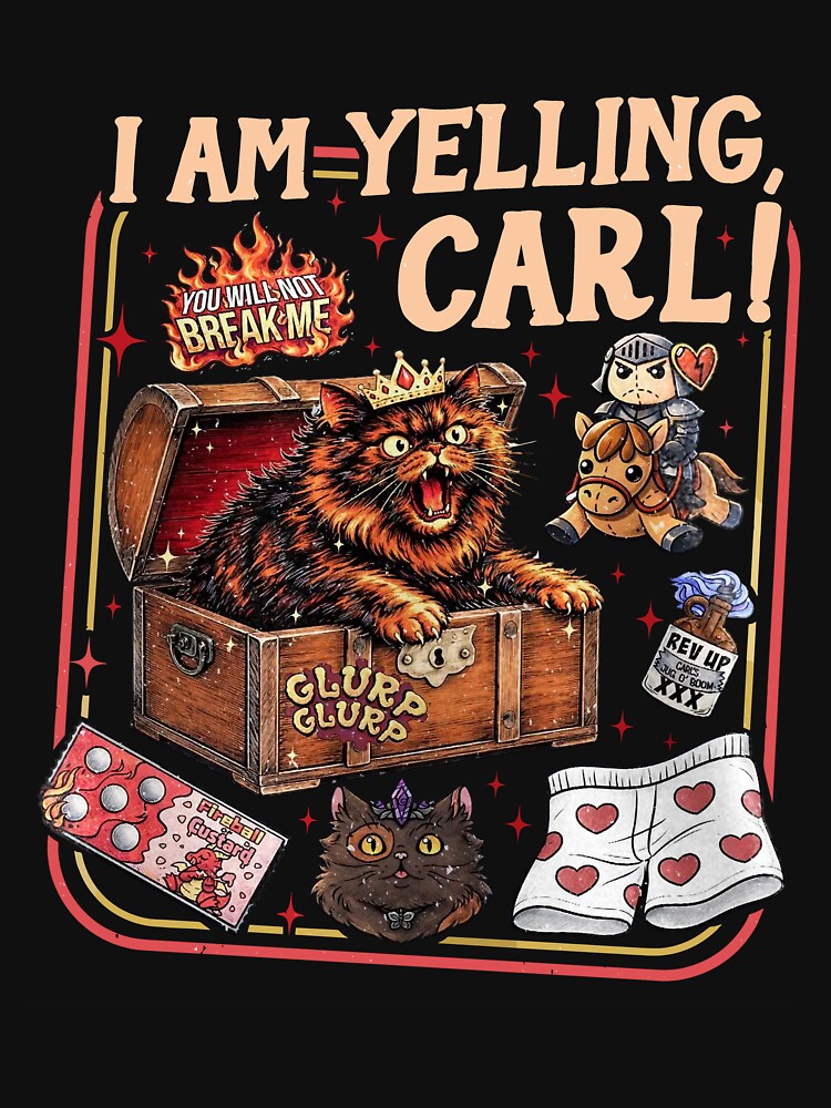 I Am Yelling Carl Funny Donut Cat Dungeon Crawler Carl by RDGNR
