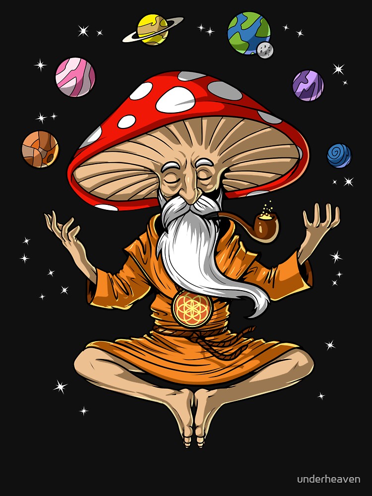 Magic Mushroom Buddha by underheaven