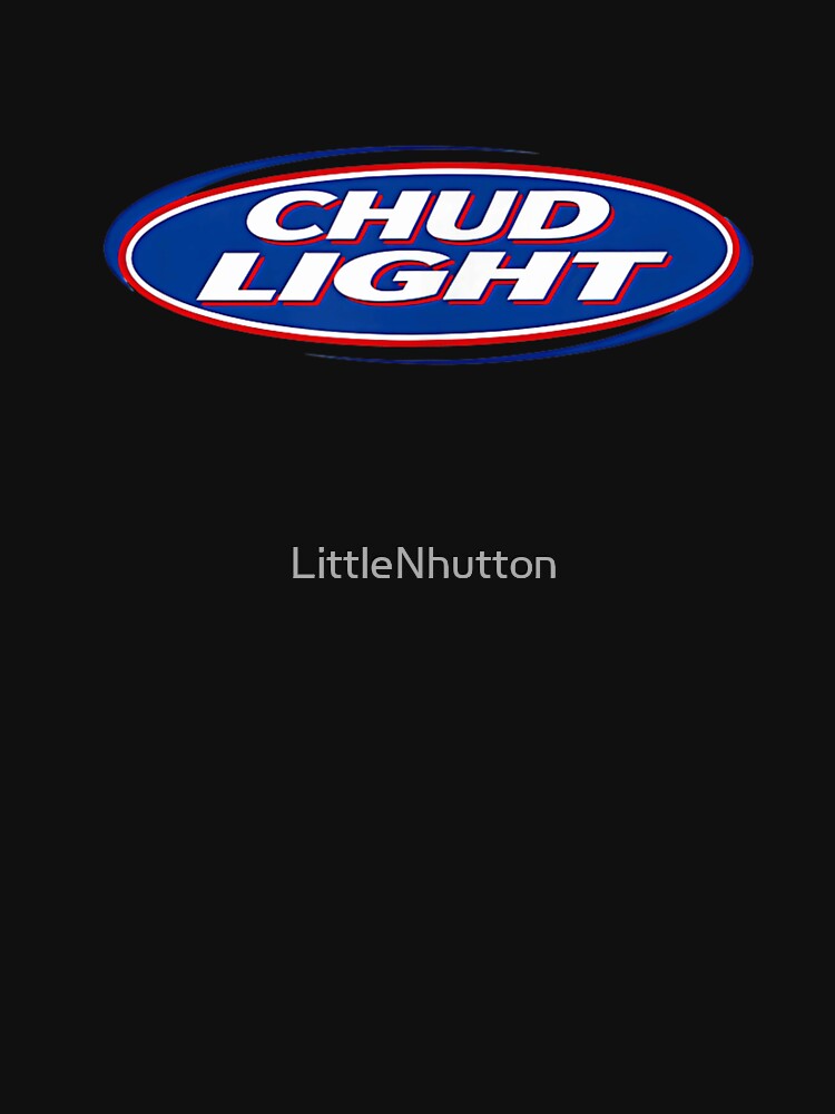 Chud Light Funny Parody Logo Red White And Blue Beer Style by LittleNhutton