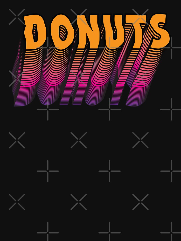 Colorful donut typography by Donutlovers