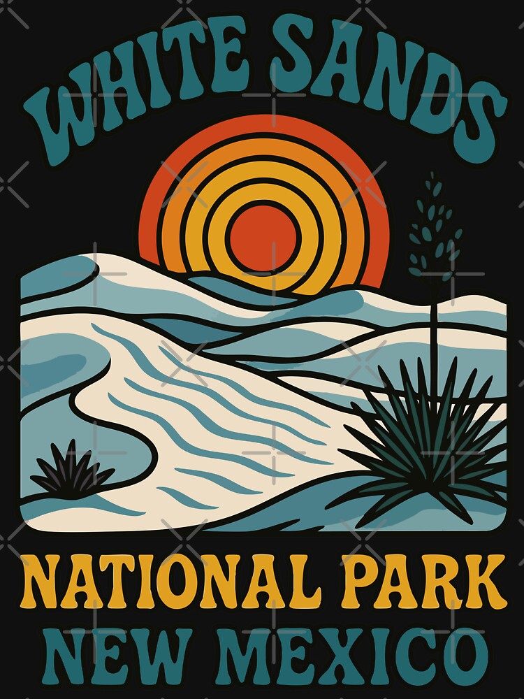 White Sands New Mexico Vintage by TomFrontierArt