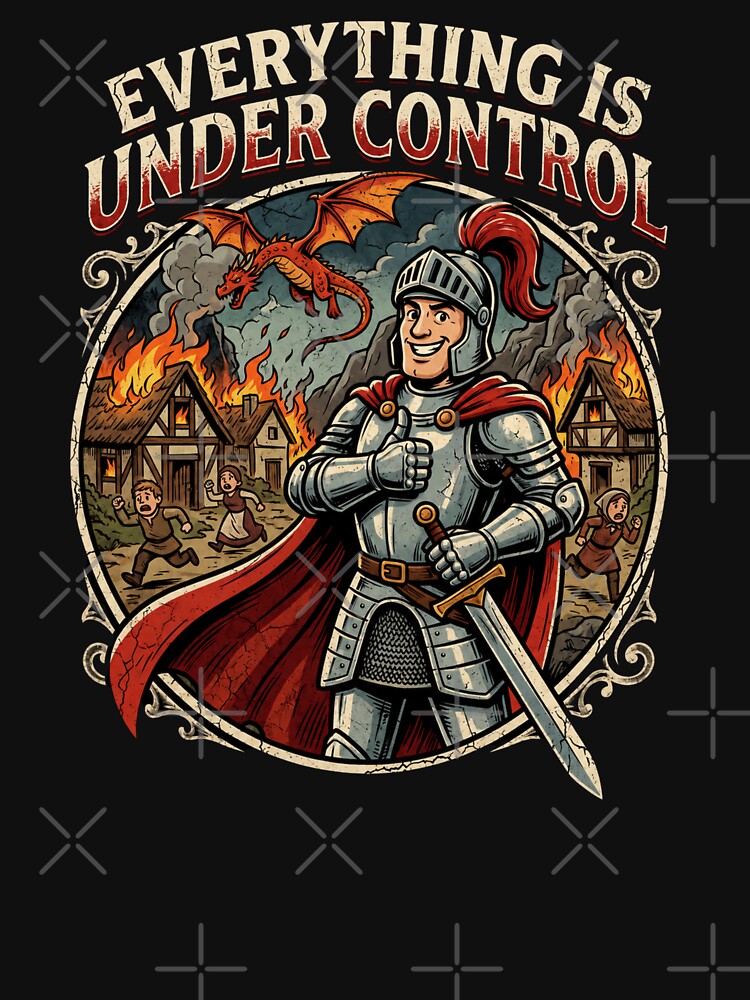 Everything is under control | Knight | Fantasy | Work Humor by SoundStyleShop