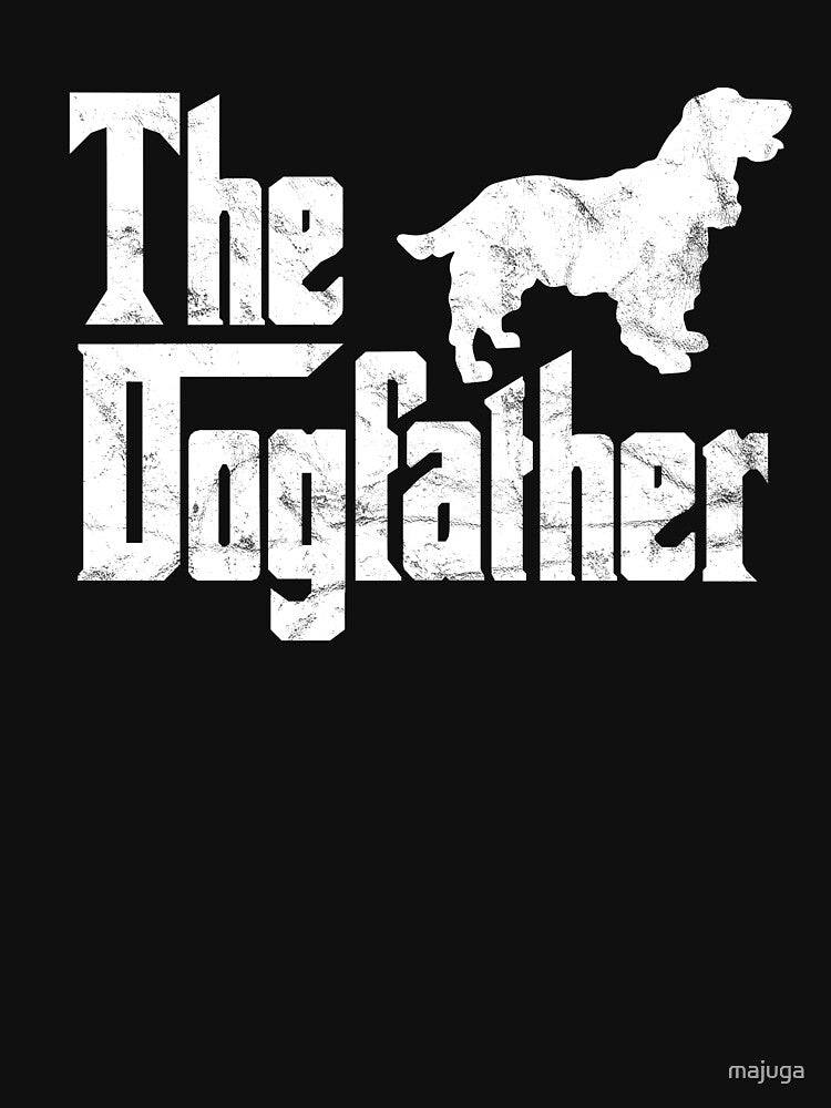Springer Spaniel T-Shirt The Dogfather Funny Dog Owner Shirt by majuga