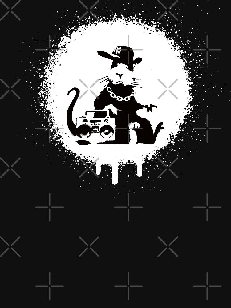 Banksy Hip Hop Rat - Spray Paint Street Art Urban Graffiti by WE-ARE-BANKSY