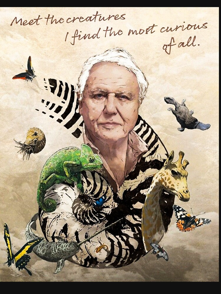 David Attenborough With Animals by Celestia1l24