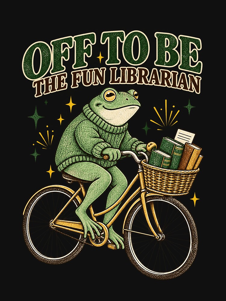 Off to Be the Fun Librarian Shirt, Retro Book Lover by Samanthzx