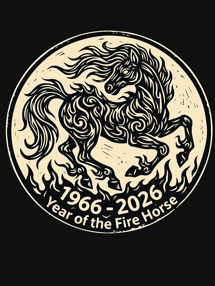 1966–2026 Year of the Fire Horse 60th Birthday Chinese Zodiac by kiralynstration