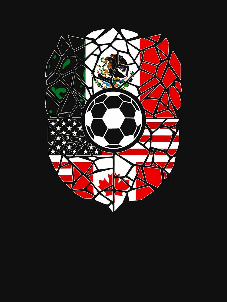 Mosaic Soccer Crest USA Canada Mexico Unity 2026 T-Shirt_82794688 by KTY-NUSS