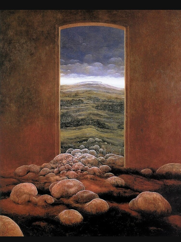 Untitled (Doorway), by Zdzisław Beksiński by JustContemplate