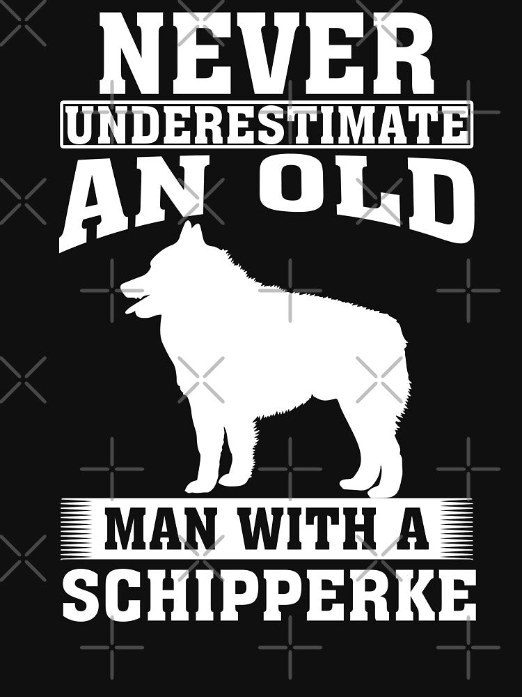 Never Underestimate an Old Man with Schipperke by CosmoKitsch