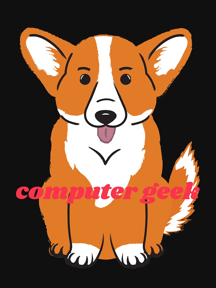 TV Geek Dog Cute Geek Computer  Dog  Luv You by johnrk
