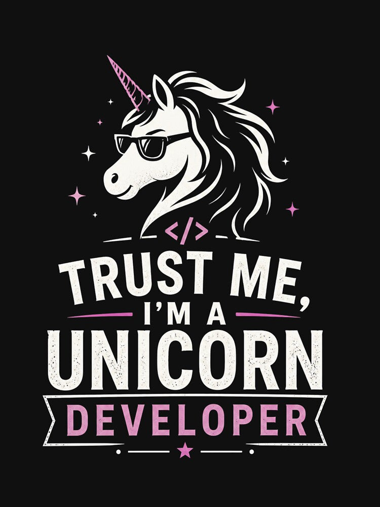 Trust Me, I’m a Unicorn Developer – Funny Dev Design Color by CtrlAltLaugh