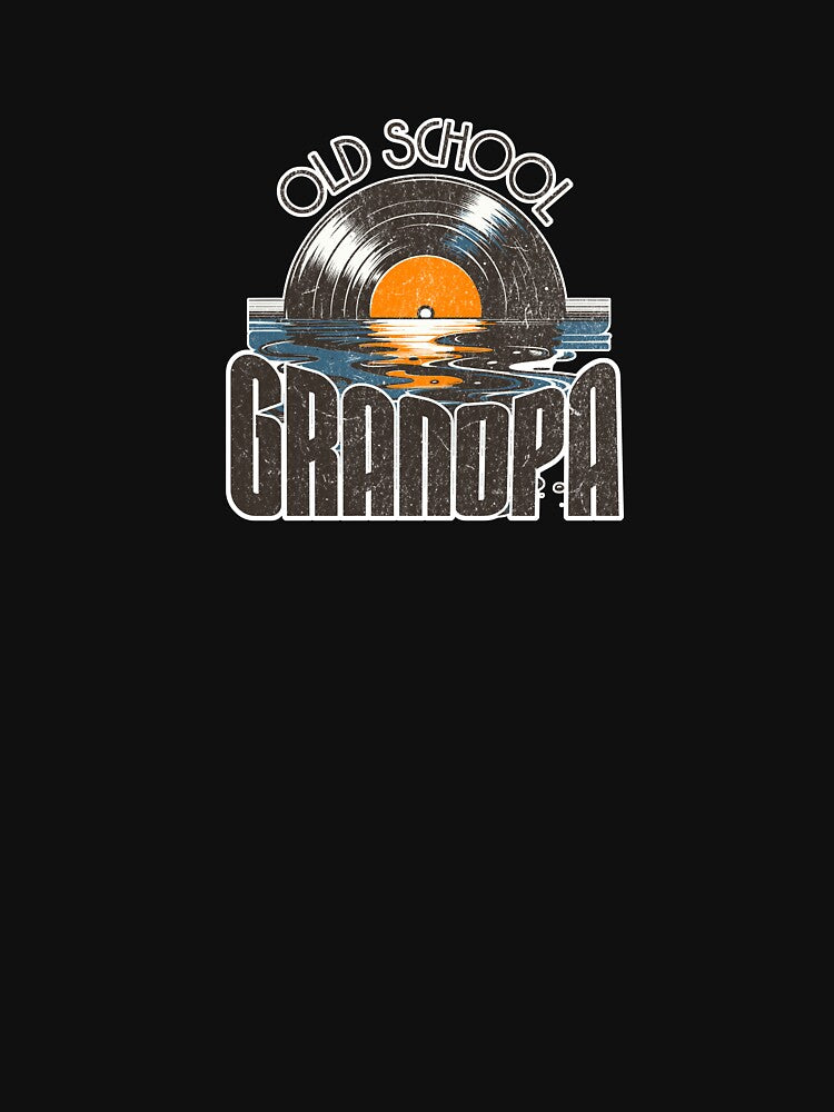 Old School Grandpa – Vintage Retro Grandpa Shirt by GraphicsMark
