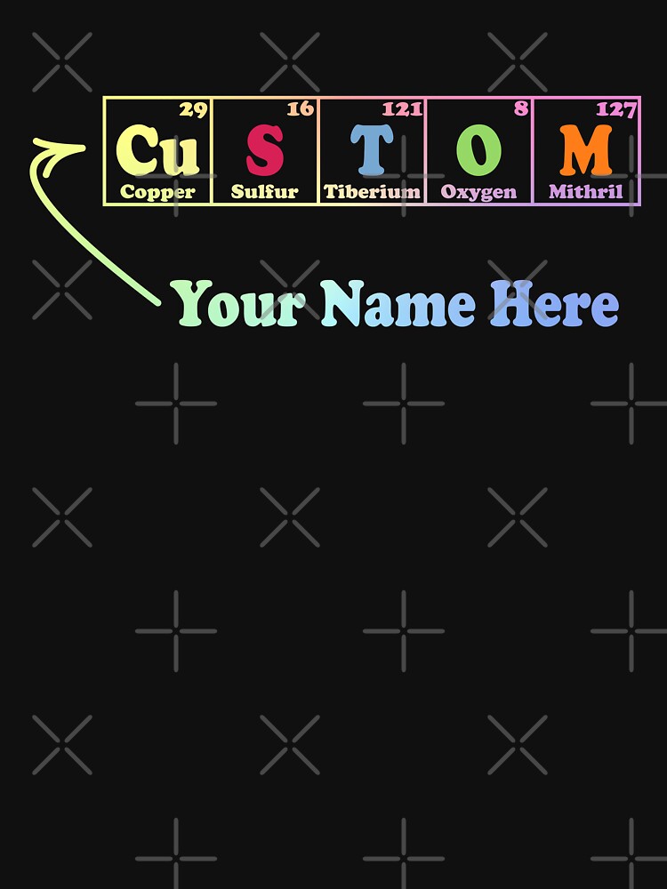 Custom Chemistry Periodic Table Symbols Elements by ScienceCorner