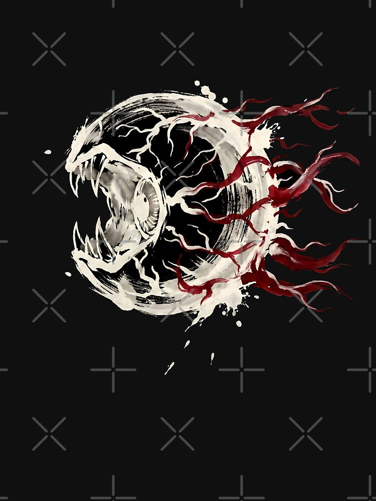 The Eye of Cthulhu Terraria Sumi-e Gamer Graphic Tee by Senpaiwaves