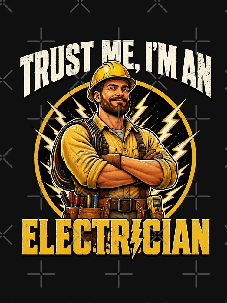 Trust Me, I'm an Electrician – Funny Electrician Vintage Work Shirt by nivadaofficiel2