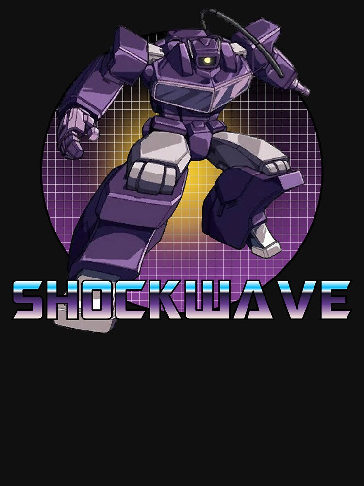 Shockwave G1 Vintage Sci-Fi Robot Artwork by Retr0Tshirts