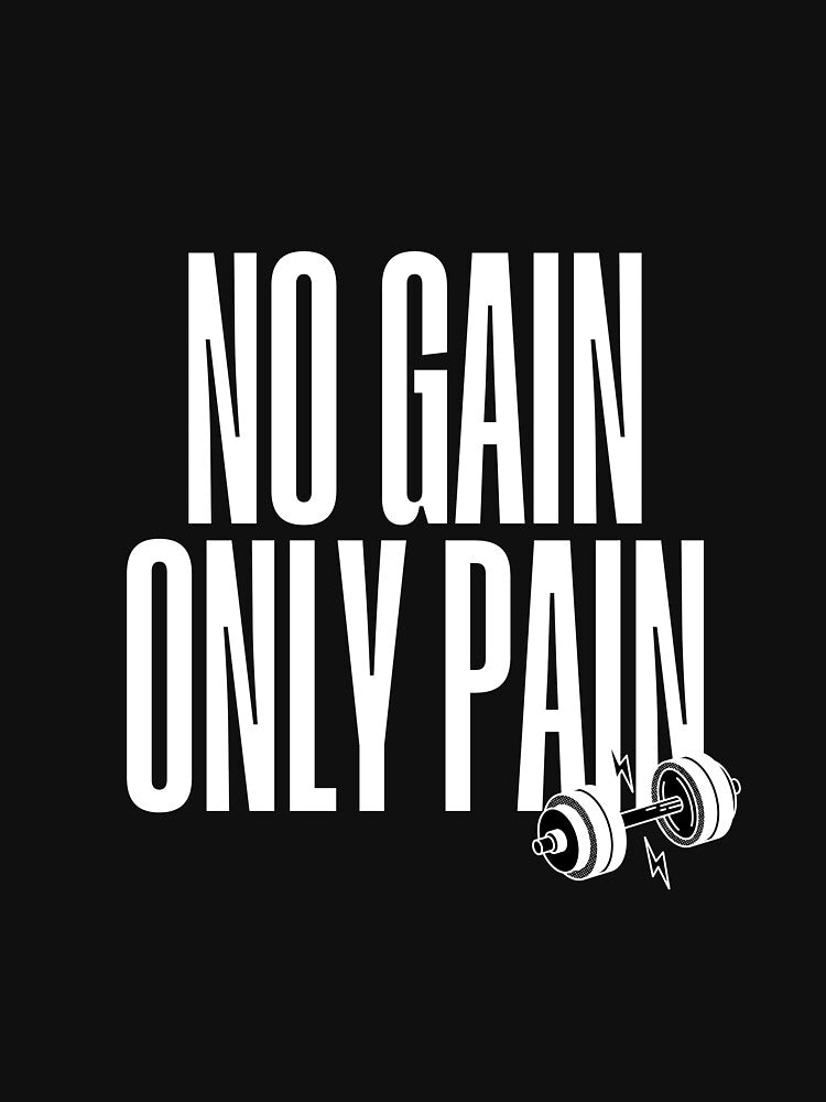 NO GAIN, ONLY PAIN DARK by semihemre