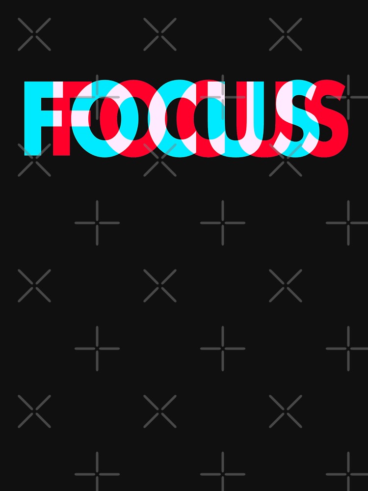 Focus - Optical Illusion Trippy Motivationa by Ryan89-Design