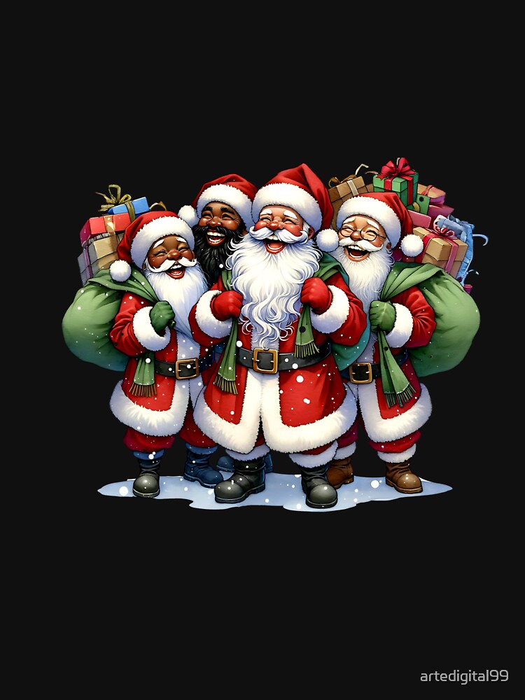 Black Christmas Aesthetic – Watercolor Holiday Illustration by artedigital99