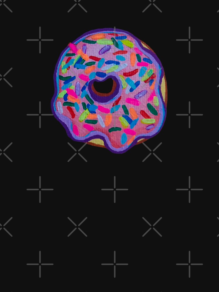 Pink Sprinkle Donut - Acrylic Paint by sweetlemon134