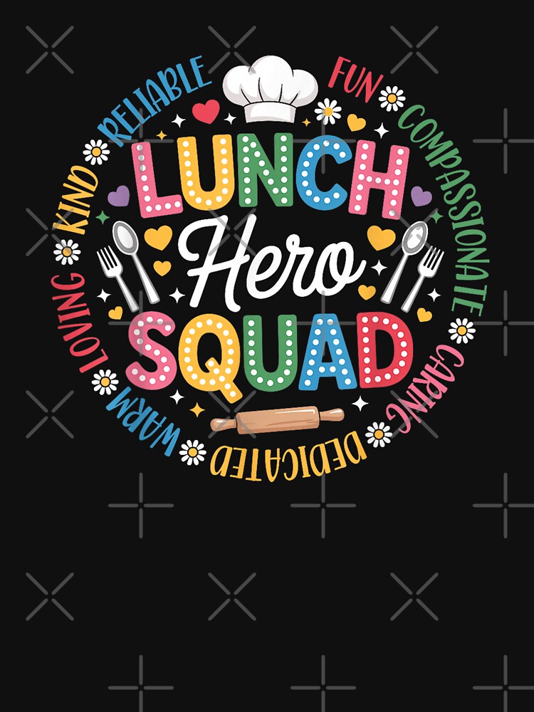 Cafeteria Worker Lunch Hero Squad by goombi-creative
