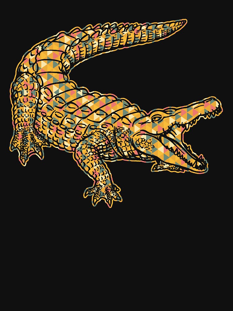 Crocodile - Crocodile Geometric by UnknownArtistt