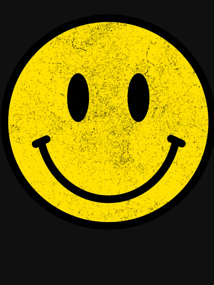Vintage Retro Happy Smiley Face 80s 90s Aesthetic by FRANMILLNER