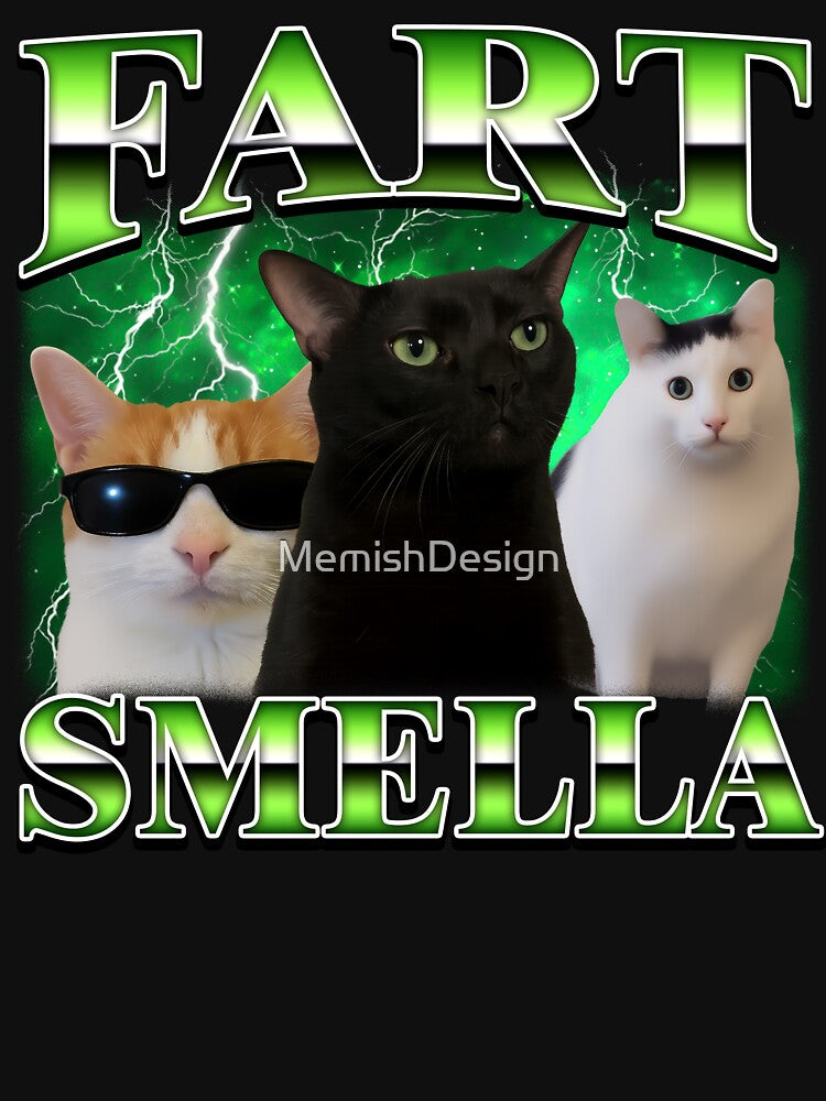 Fart Smella Cat by MemishDesign