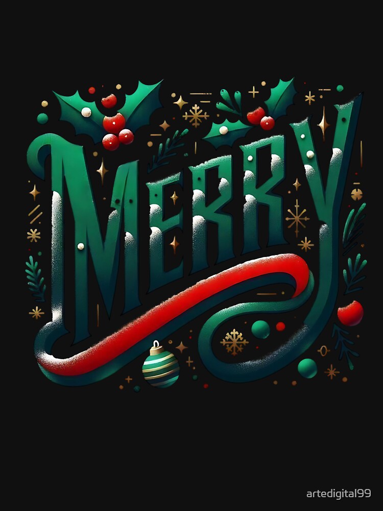 Merry Christmas Varsity – Retro College Style Holiday Graphic by artedigital99