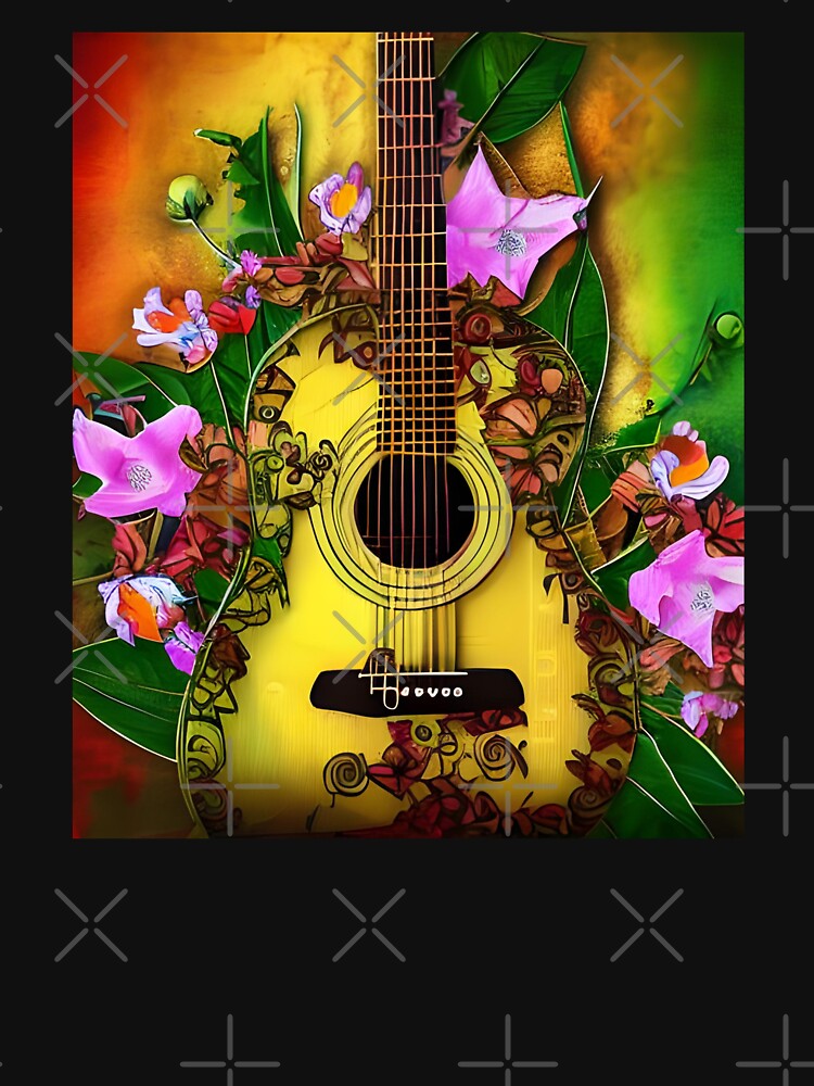 Nature Guitar with Flower by gramizzia