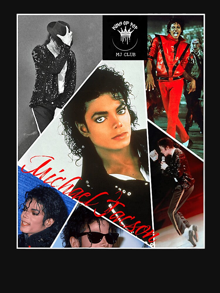 Michael Jackson Retro Collage Pop Icon Graphic Design by layprotuninec