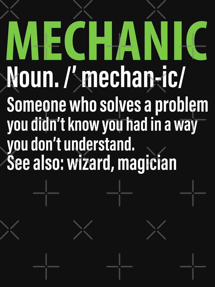 Mechanic Noun. plumb-er Some one... / Mechanics / Car Mechanic/ Auto Mechanic by Tee Hub