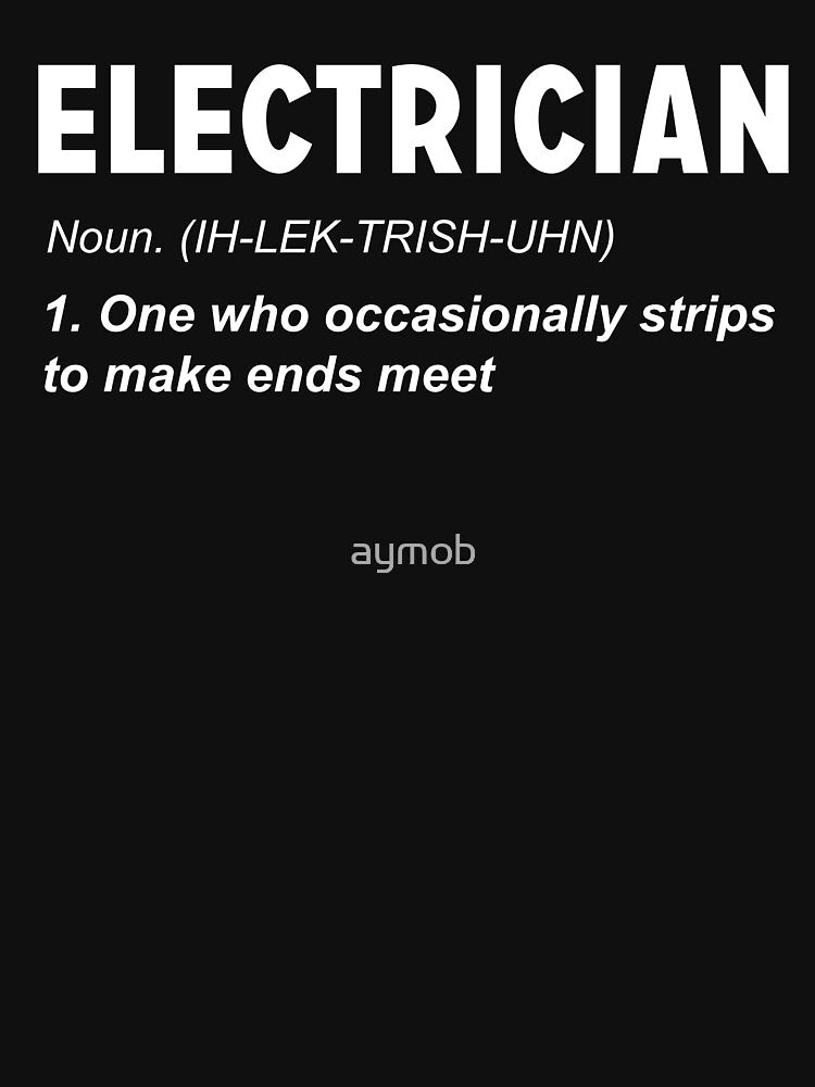 Electrician Shirt, Electricity Explained Shirt, Electrician Definition Shirt, Gift for Electrician, Electricity Work Lover Gift Shirt Xmas by aymob