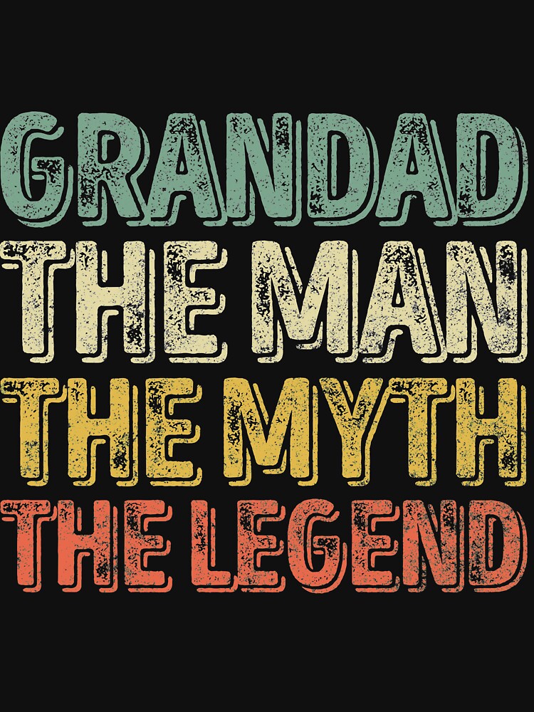 Grandad The Man The Myth The Legend Shirt Christmas Gift by KuznecovaDesign