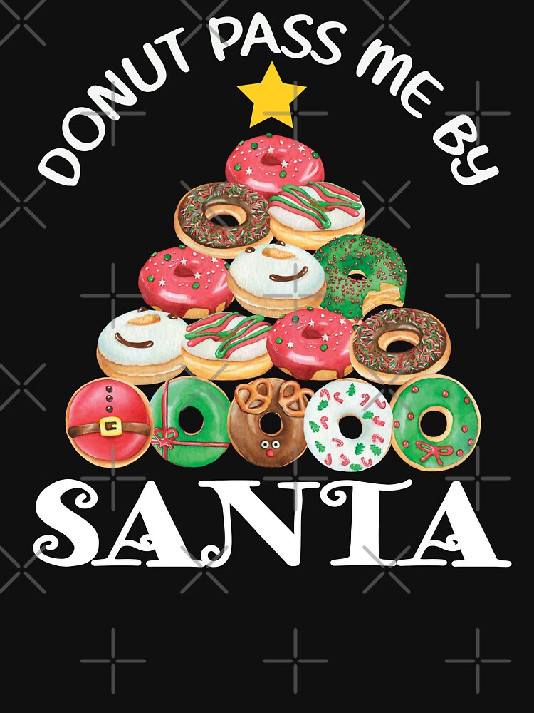 DONUT PASS ME BY SANTA FUNNY CUTE CHRISTMAS TREE by FlutteringWings