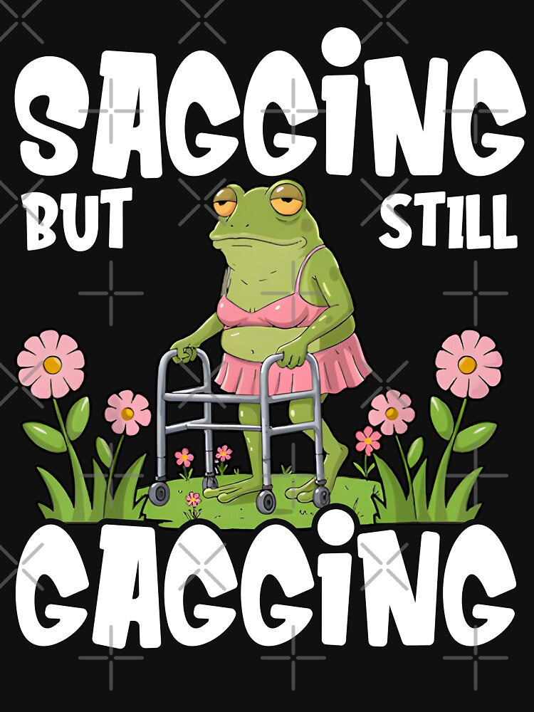 Sagging But Still Gagging Funny Frog Meme by Torionrad