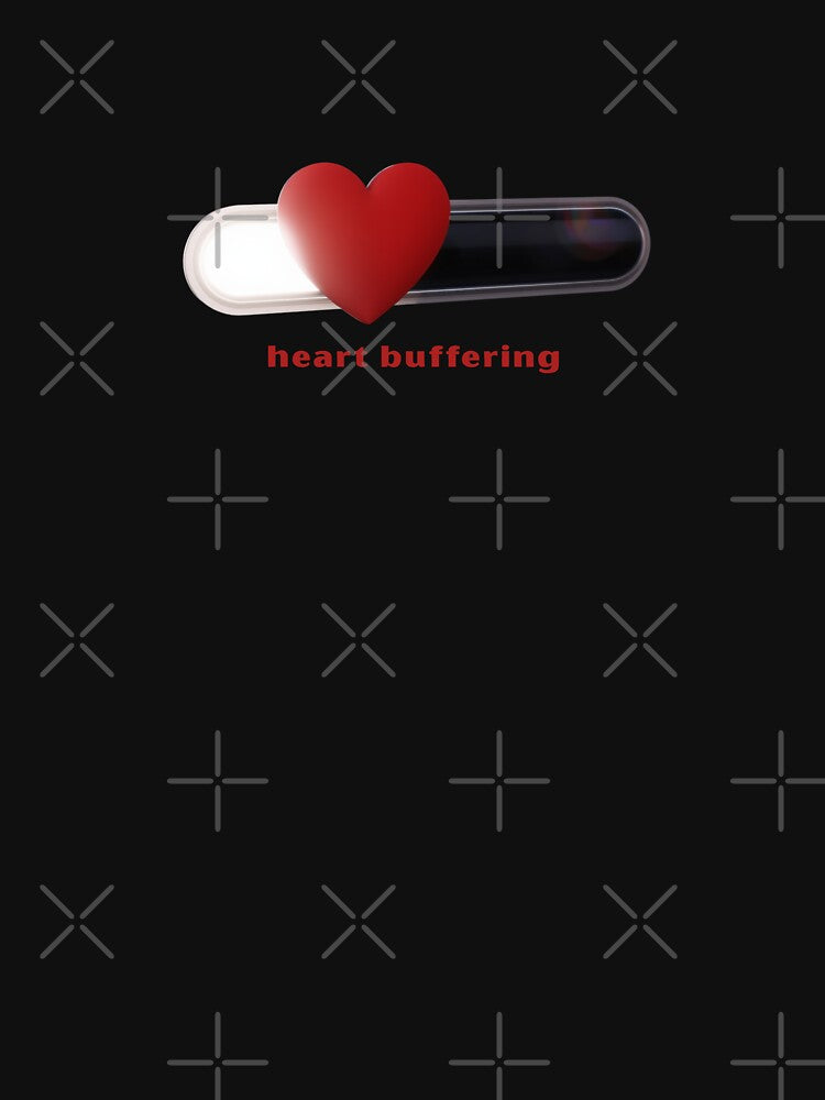 Heart Buffering - Cute Pun | TeeHee Puns Funny Design by TeeHee Puns