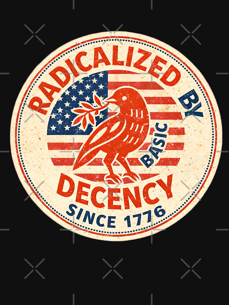 Vintage Floral Radicalized by Basic Decency Feminist Activist by gear-posters