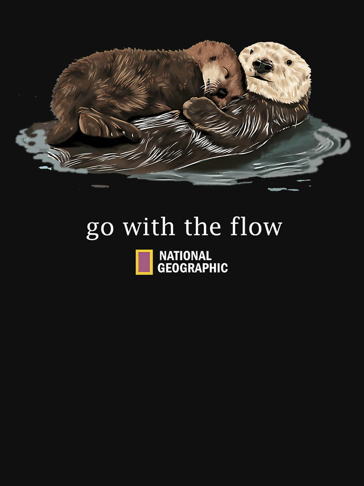 Otter Go With The Flow Animal Lover by Sanjusri