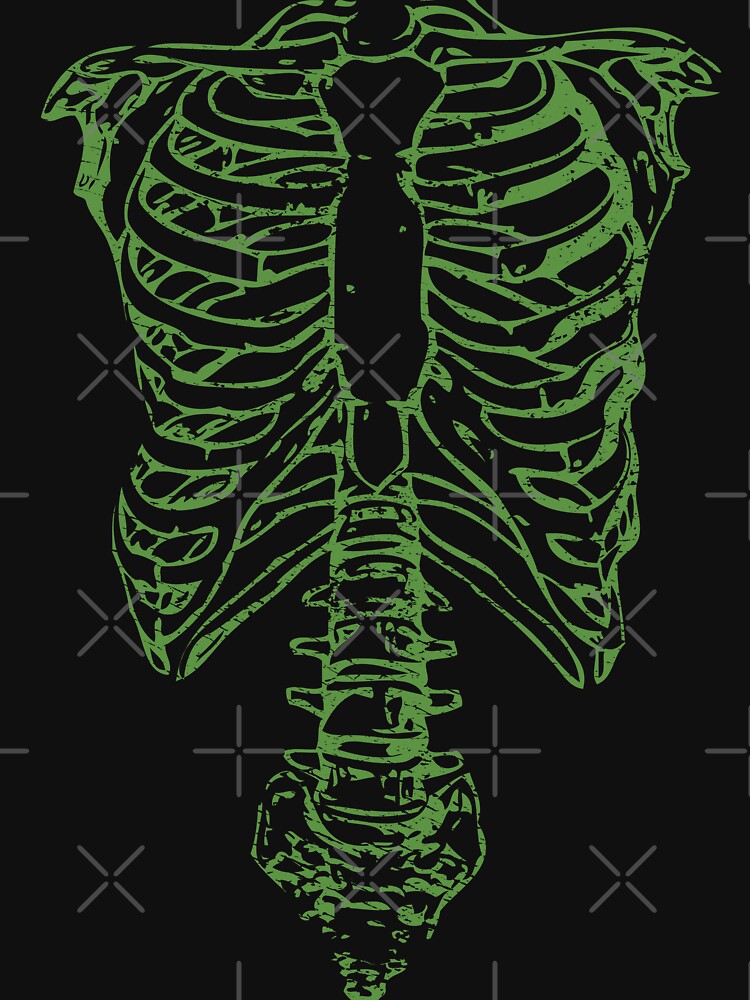 Nigel's Green Skeleton [Worn Look] by risible