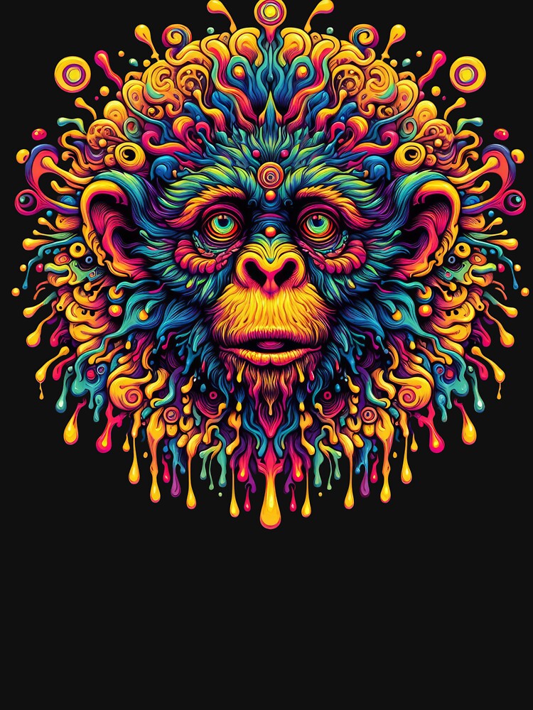 Psychedelic Monkey Suspense Art by Daniel Dudgeon