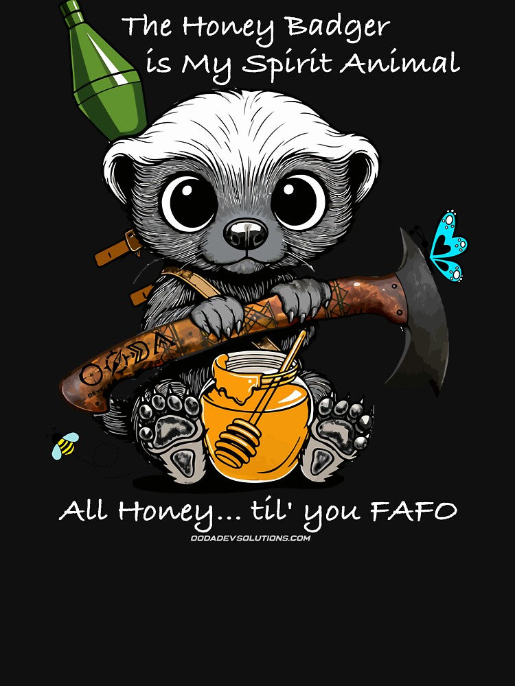 OODA DEV Tactical Honey Badger (white font) by OODADEV