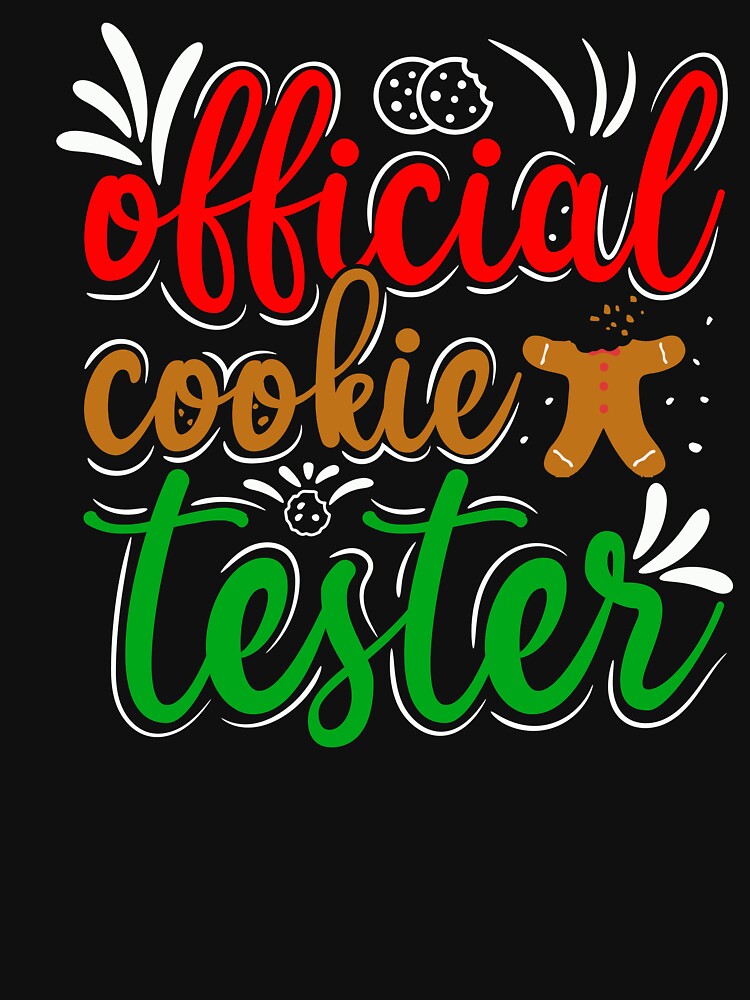Official Cookie Tester Novelty Funny Christmas by AllThatIsWelsh