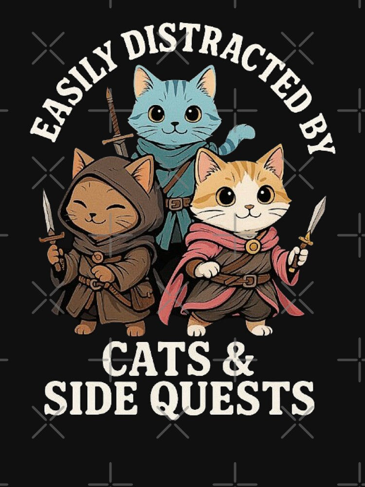 Funny RPG Cats Side Quest Design – Nerdy Tabletop Gift for Men, Women, Kids & Cat Lovers by love3617