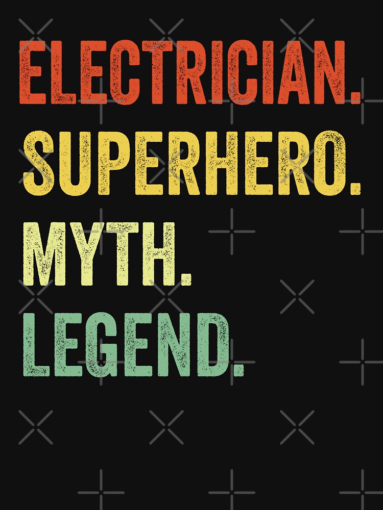 Electrician Dad Shirt, Gift For Husband, Electrician Gift, Husband Electrician Myth Legend, Dad Gift For Husband, Electrician Appreciation Gift by Dogs Geeky⭐⭐⭐⭐⭐