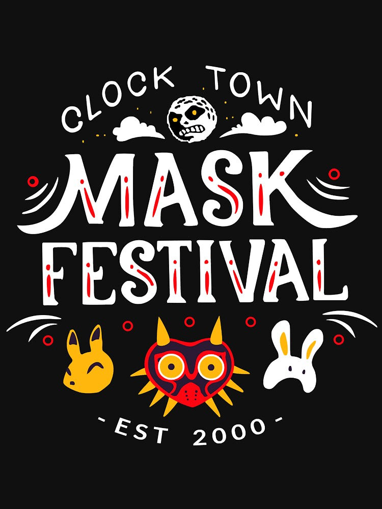 Clock Town Mask Festival - Black by MinisTaver