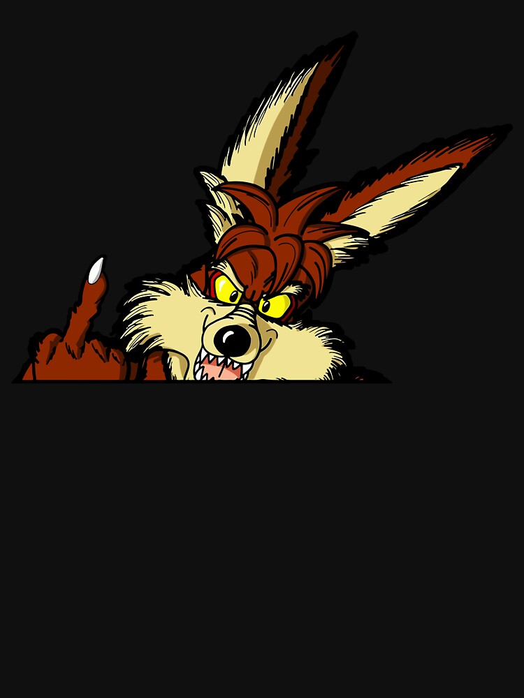 Coyote Middle Finger Peeker by marhinmichael