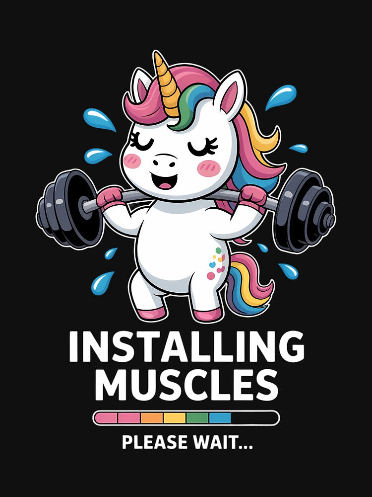 Unicorn Workout Gym Fitness Weightlifting Cute Unicorn by TyraYoung